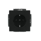 BUSCH-JAEGER - SCHUKO Steckdosen-Einsatz Safety+ ohne Spreize schwarz matt - Plattform 63