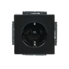 BUSCH-JAEGER - SCHUKO Steckdosen-Einsatz Safety+ mit Schraubklemmen anthrazit - Plattform 63