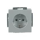 BUSCH-JAEGER - SCHUKO Steckdosen-Einsatz Safety+ mit Schraubklemmen alusilber - Plattform 63