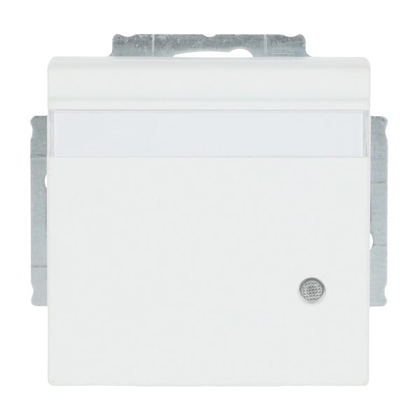 BUSCH-JAEGER - SCHUKO-Einsatz Safety+mit Klappdeckel/Beschriftung/LED studiow matt-Plattform 63