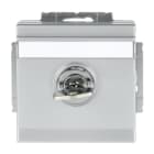BUSCH-JAEGER - SCHUKO-Einsatz Safety+ Klappdeckel/gleich schließend alusilber - Plattform 63