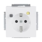 BUSCH-JAEGER - FI-Schukomat 30 mA SCHUKO Steckdosen-Einsatz studioweiß - Plattform 63