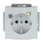 BUSCH-JAEGER - FI-Schukomat 30 mA SCHUKO Steckdosen-Einsatz Safety+ alusilber - Plattform 63