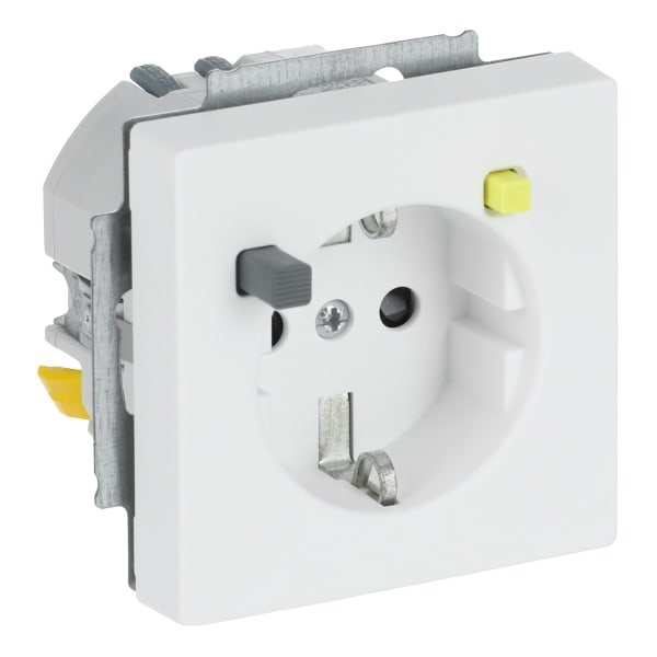 BUSCH-JAEGER - FI-Schukomat 30 mA SCHUKO Steckdosen-Einsatz Safety+ studiow matt - Plattform 63