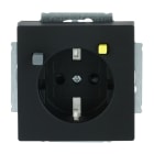 BUSCH-JAEGER - FI-Schukomat 30 mA SCHUKO Steckdosen-Einsatz Safety+ schwarz matt - Plattform 63