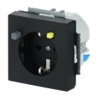 BUSCH-JAEGER - FI-Schukomat 30 mA SCHUKO Steckdosen-Einsatz Safety+ schwarz matt - Plattform 63