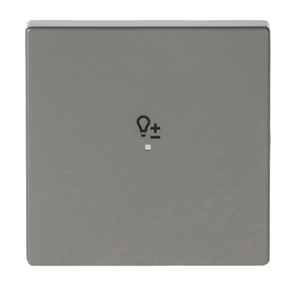 BUSCH-JAEGER - Wippe 1-fach für flex f@h KNX mit Symbol Dimmen edelstahl - pur edelstahl