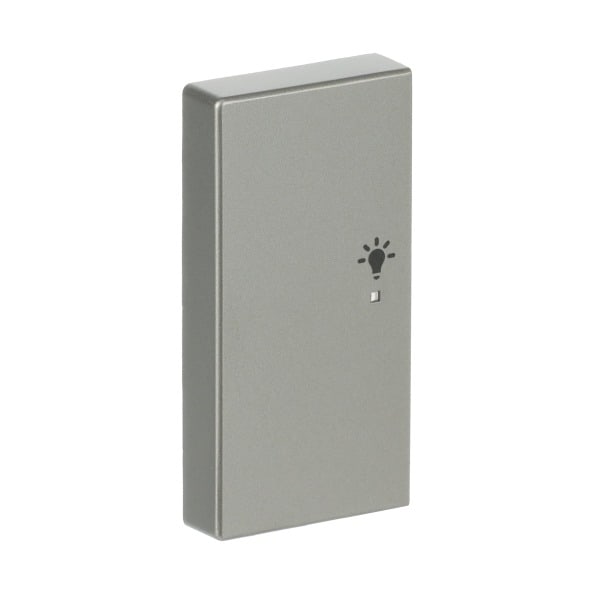 BUSCH-JAEGER - Wippe 2-fach links flex f@h KNX mit Symbol Licht edelstahl - pur edelstahl