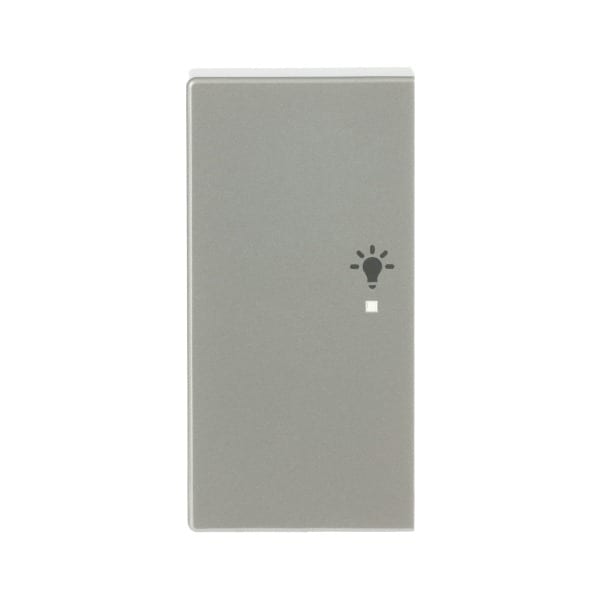 BUSCH-JAEGER - Wippe 2-fach links flex f@h KNX mit Symbol Licht edelstahl - pur edelstahl