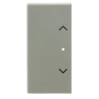 BUSCH-JAEGER - Wippe 2-fach links/rechts flex f@h KNX mit Symbol Pfeile edelstahl pur edelstahl