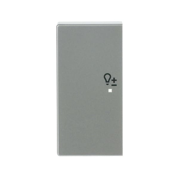 BUSCH-JAEGER - Wippe 2-fach links flex f@h KNX mit Symbol Dimmen edelstahl - pur edelstahl