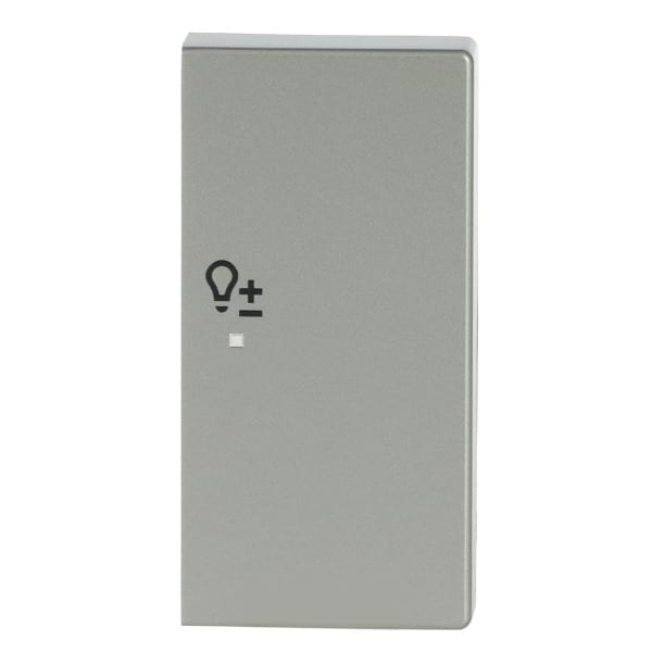 BUSCH-JAEGER - Wippe 2-fach rechts mit Symbol Dimmer Symbol Dimmen edelstahl - pur edelstahl