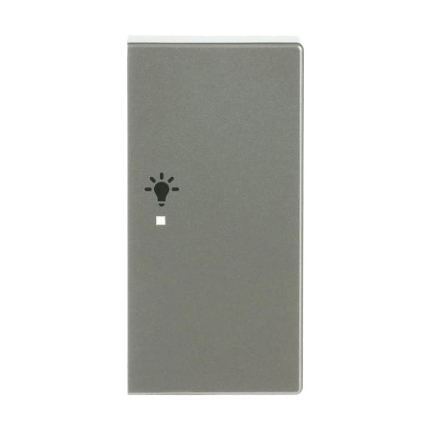 BUSCH-JAEGER - Wippe 2-fach rechts flex f@h KNX mit Symbol Licht edelstahl - pur edelstahl