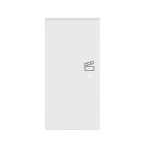 BUSCH-JAEGER - Wippe 2-fach links flex f@h KNX mit Symbol Szene studioweiß matt - Plattform 63