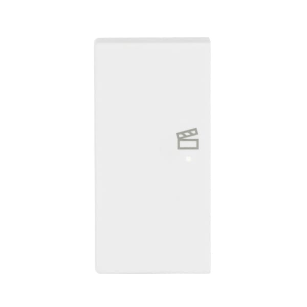 BUSCH-JAEGER - Wippe 2-fach links flex f@h KNX mit Symbol Szene studioweiß matt - Plattform 63