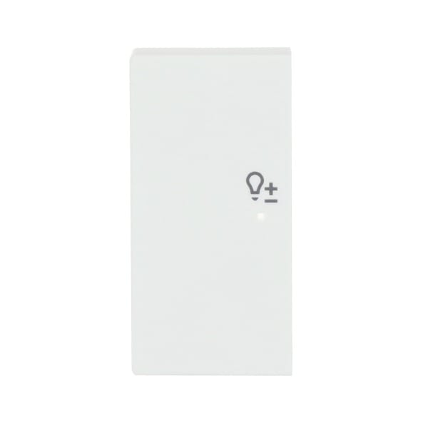 BUSCH-JAEGER - Wippe 2-fach links flex f@h KNX mit Symbol Dimmen studioweiß matt - Plattform 63