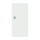 BUSCH-JAEGER - Wippe 2-fach rechts flex f@h KNX mit Symbol Licht studioweiß matt - Plattform 63