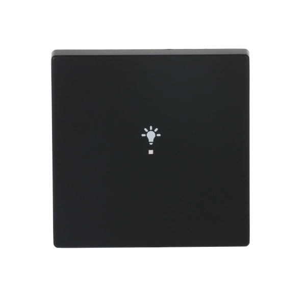 BUSCH-JAEGER - Wippe 1-fach für flex f@h KNX mit Symbol Licht schwarz matt - Plattform 63