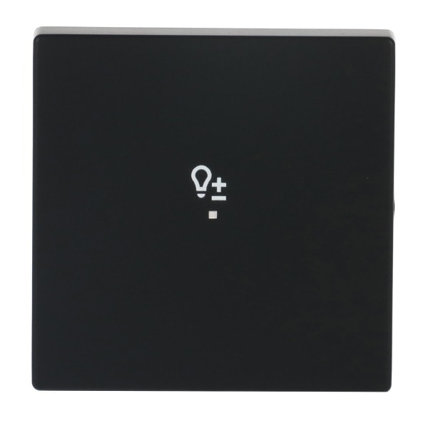 BUSCH-JAEGER - Wippe 1-fach für flex f@h KNX mit Symbol Dimmen schwarz matt - Plattform 63