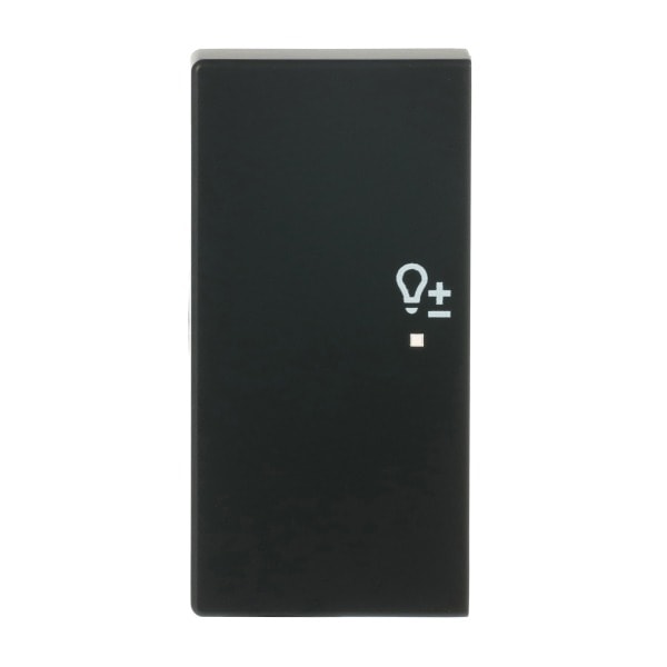 BUSCH-JAEGER - Wippe 2-fach links flex f@h KNX mit Symbol Dimmen schwarz matt - Plattform 63