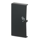 BUSCH-JAEGER - Wippe 2-fach links flex f@h KNX mit Symbol Dimmen schwarz matt - Plattform 63