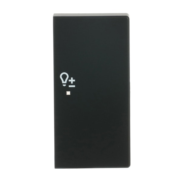 BUSCH-JAEGER - Wippe 2-fach rechts mit Symbol Dimmer Symbol Dimmen schwarz matt - Plattform 63