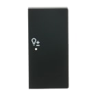 BUSCH-JAEGER - Wippe 2-fach rechts mit Symbol Dimmer Symbol Dimmen schwarz matt - Plattform 63