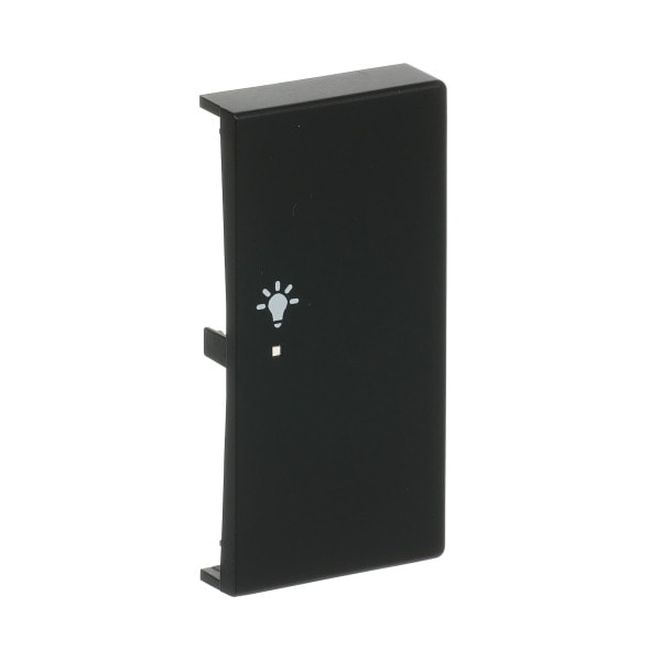 BUSCH-JAEGER - Wippe 2-fach rechts flex f@h KNX mit Symbol Licht schwarz matt - Plattform 63
