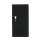 BUSCH-JAEGER - Wippe 2-fach rechts flex f@h KNX mit Symbol Licht schwarz matt - Plattform 63