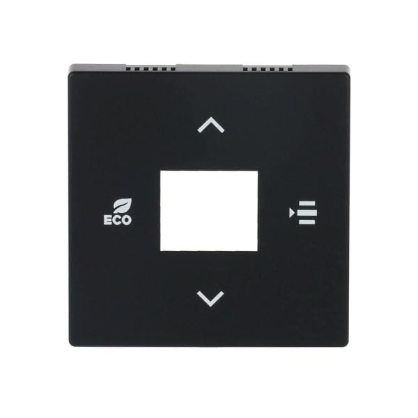 BUSCH-JAEGER - Zentralscheibe für Fan Coil-Regler schwarz matt - Plattform 63