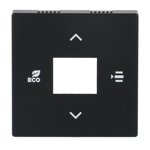 BUSCH-JAEGER - Zentralscheibe für Fan Coil-Regler schwarz matt - Plattform 63
