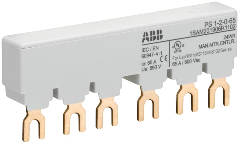 ABB - PS 3-Phasen-Sammelschiene für 2 MS116 / MS132 Ie=65A