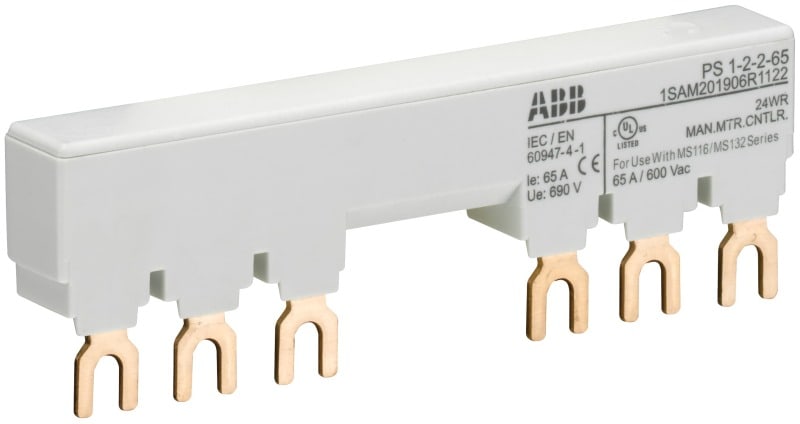 ABB - PS 3-Phasen-Sammelschiene für 2 MS116 / MS132 mit 2 HK/SK Ie=65A