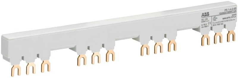 ABB - PS 3-Phasen-Sammelschiene für 4 MS116 / MS132 mit 2 HK/SK Ie=65A