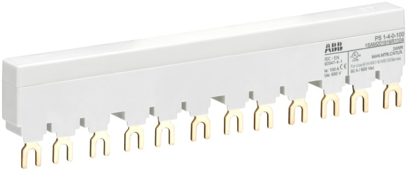 ABB - PS 3-Phasen-Sammelschiene für 4 MS116 / MS132 Ie=100A