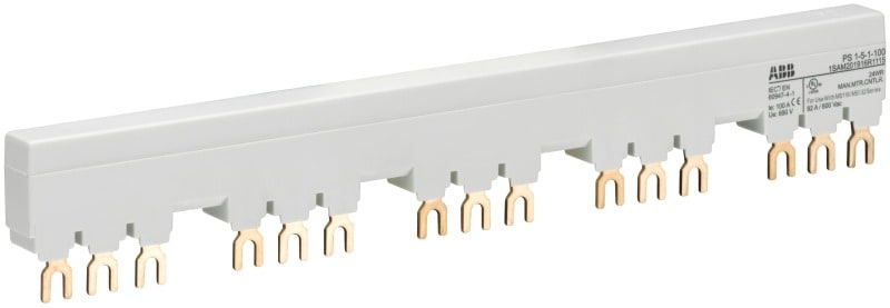 ABB - PS 3-Phasen-Sammelschiene für 5 MS116 / MS132 mit 1 HK/SK Ie=100A