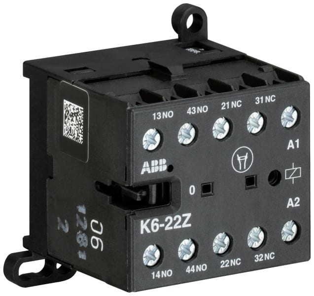 ABB - K6 Kleinhilfsschütz 42 V AC-0 NO-0 NC-Schraubklemme