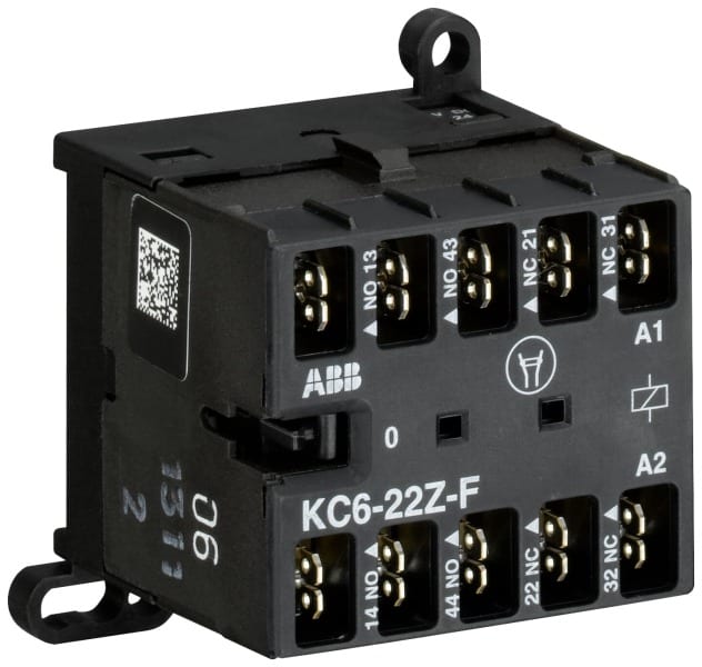 ABB - KC6 Kleinhilfsschütz 220-240 V DC-0 NO-0 NC-Flachsteckerverbindung