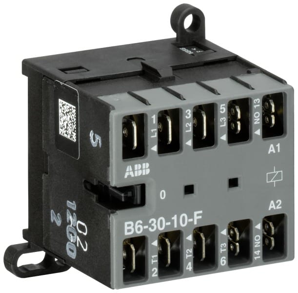 ABB - B6 Kleinschütz 380-415 V AC-3 NO-0 NC-Flachsteckerverbindung