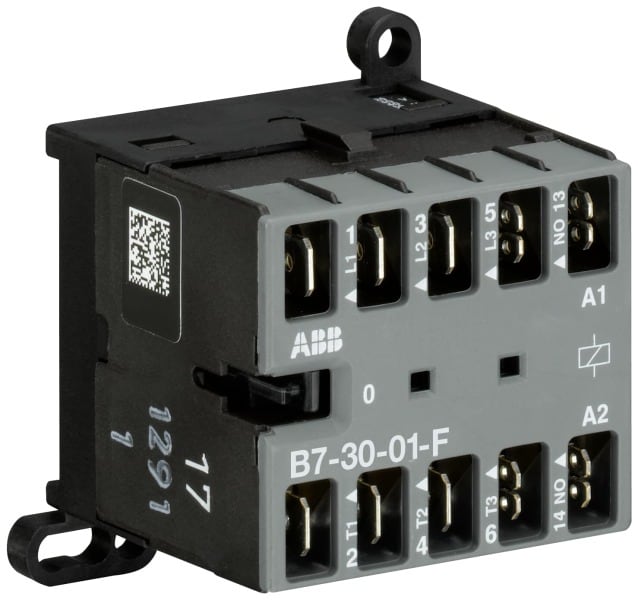 ABB - B7 Kleinschütz 380-415 V AC-3 NO-0 NC-Flachsteckerverbindung