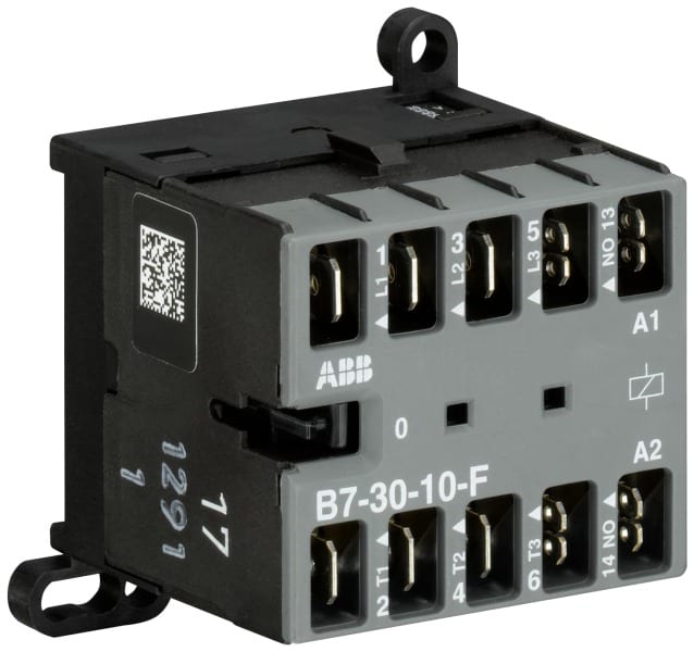 ABB - B7 Kleinschütz 380-415 V AC-3 NO-0 NC-Flachsteckerverbindung