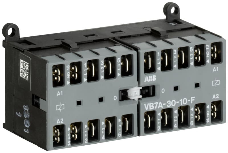 ABB - VB7A Wendeschütz 220-240 V AC-3 NO-0 NC-Flachsteckerverbindung