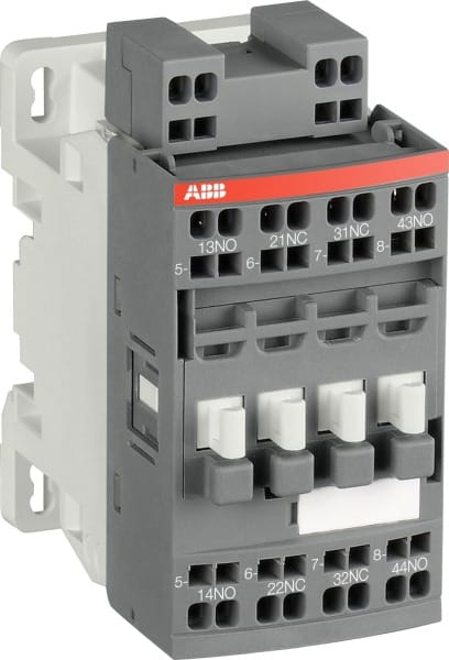 ABB - Hilfsschütz 48-130V 50/60Hz / DC 2S+2Ö Federzuganschluss mit Bahnzulassung