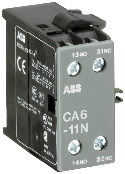 ABB - CA6 Hilfsschalter 1S/1Ö für 3-polige B(C)6, B(C)7 Kleinschütze