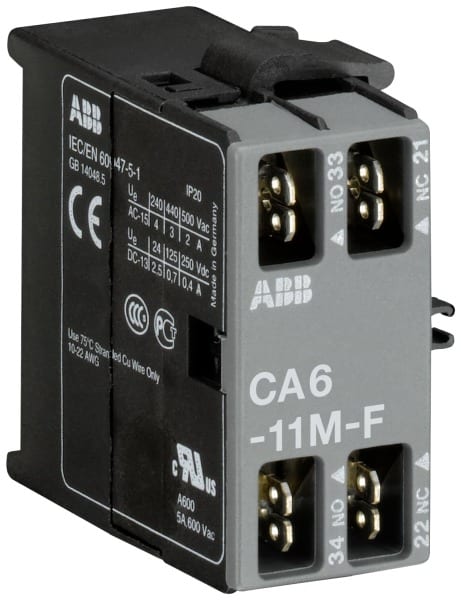 ABB - CA6 Hilfsschalter 1S/1Ö für 3-polige B(C)6, B(C)7 Kleinschütze