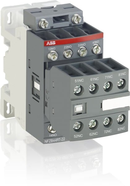 ABB - NFZB Hilfsschütz 100-250V 50/60Hz/DC 6S+2Ö Ringkabelschuhanschluss/Bahnzulassung