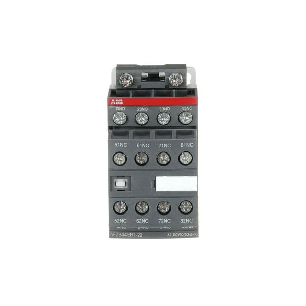 ABB - NFZB Hilfsschütz 48-130V 50/60Hz/DC 4S+4Ö Ringkabelschuhanschluss/Bahnzulassung