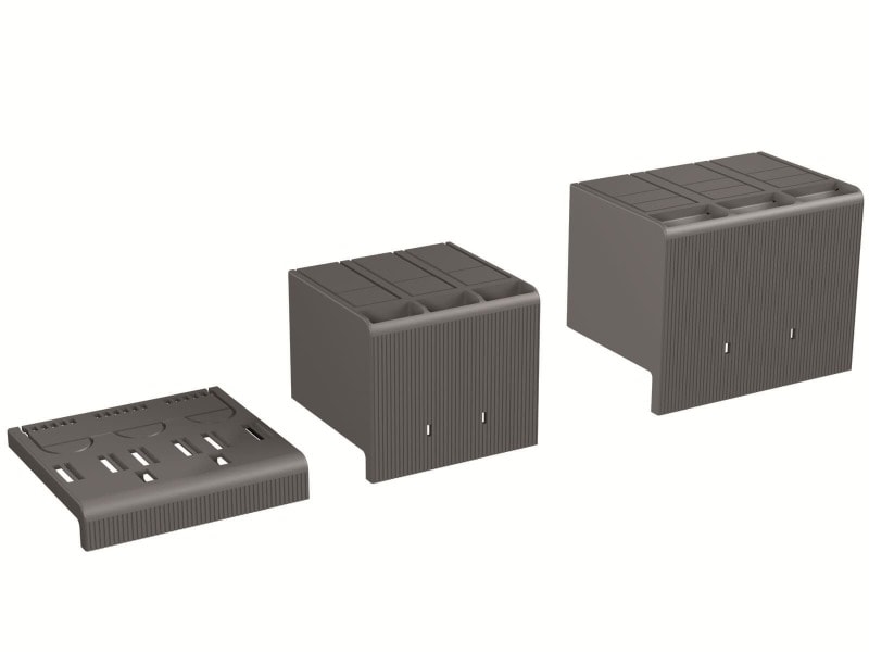 ABB - HTC XT4 3p TERMINAL COVERS HIGH 2pcs Zubehör für XT4 Klemmenabdeckung