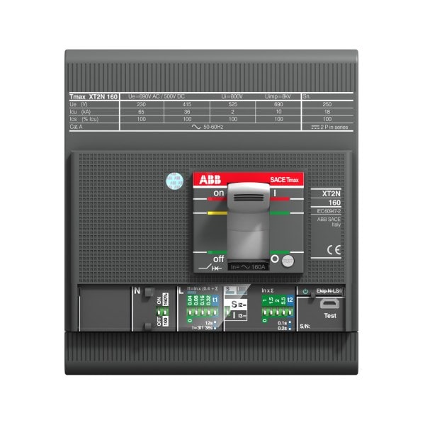 ABB - XT2S 160 Ekip C Dip LSIG In63A 4pFF Kompaktleistungsschalter Tmax XT2