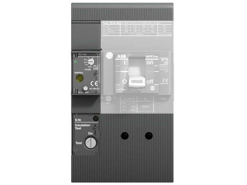 ABB - RC Inst HV 85...690Vac XT1 3p F TypA ü85-690V In?160A IDn0,03-3A Zubehör